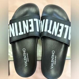 Valentino Black Logo Slides